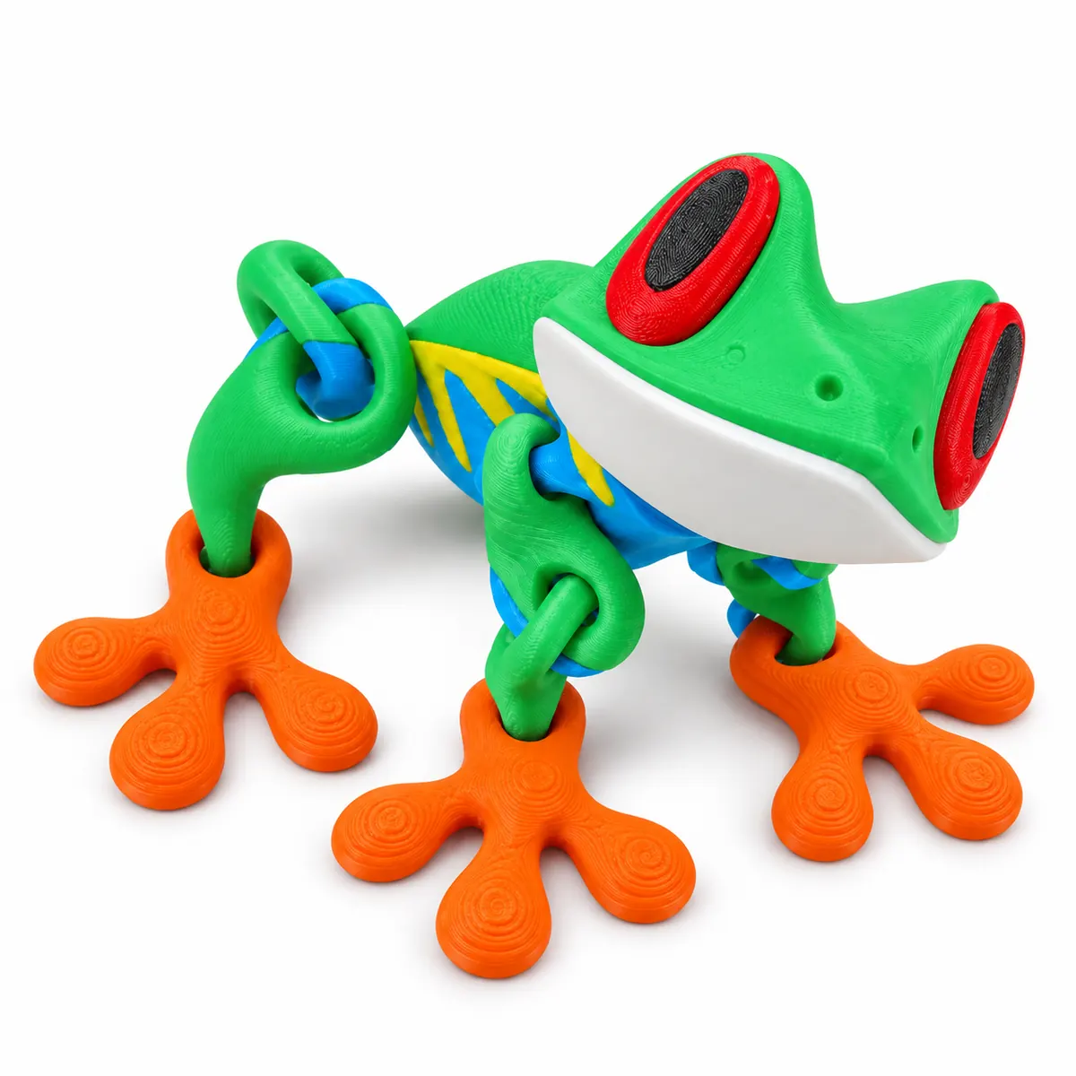 YIPINTANG articulated 3D printed Articulated Frog — Green toy