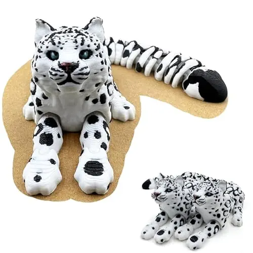 YIPINTANG articulated 3D printed Snow Leopard toy