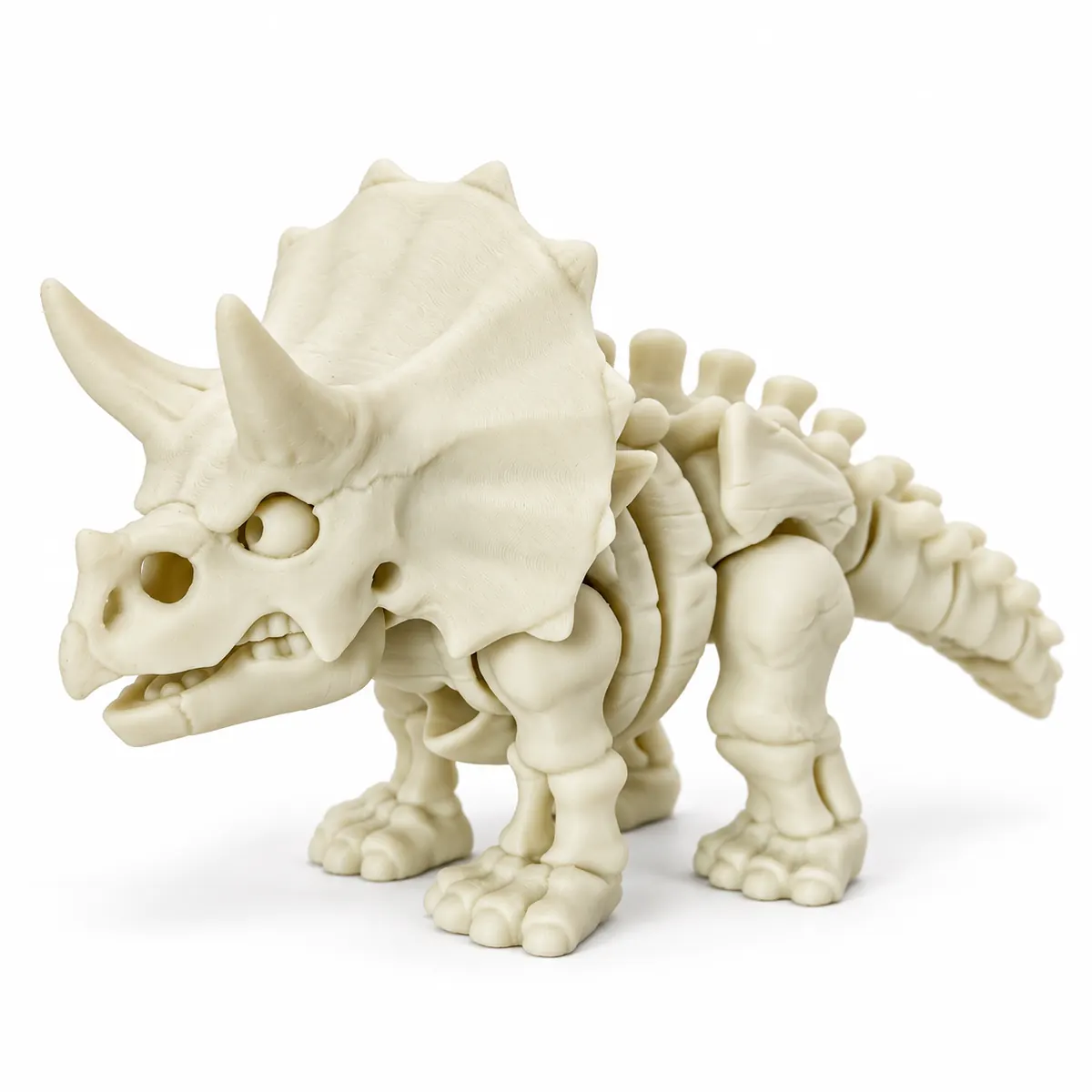 YIPINTANG articulated 3D printed Triceratops Skeleton Figure toy