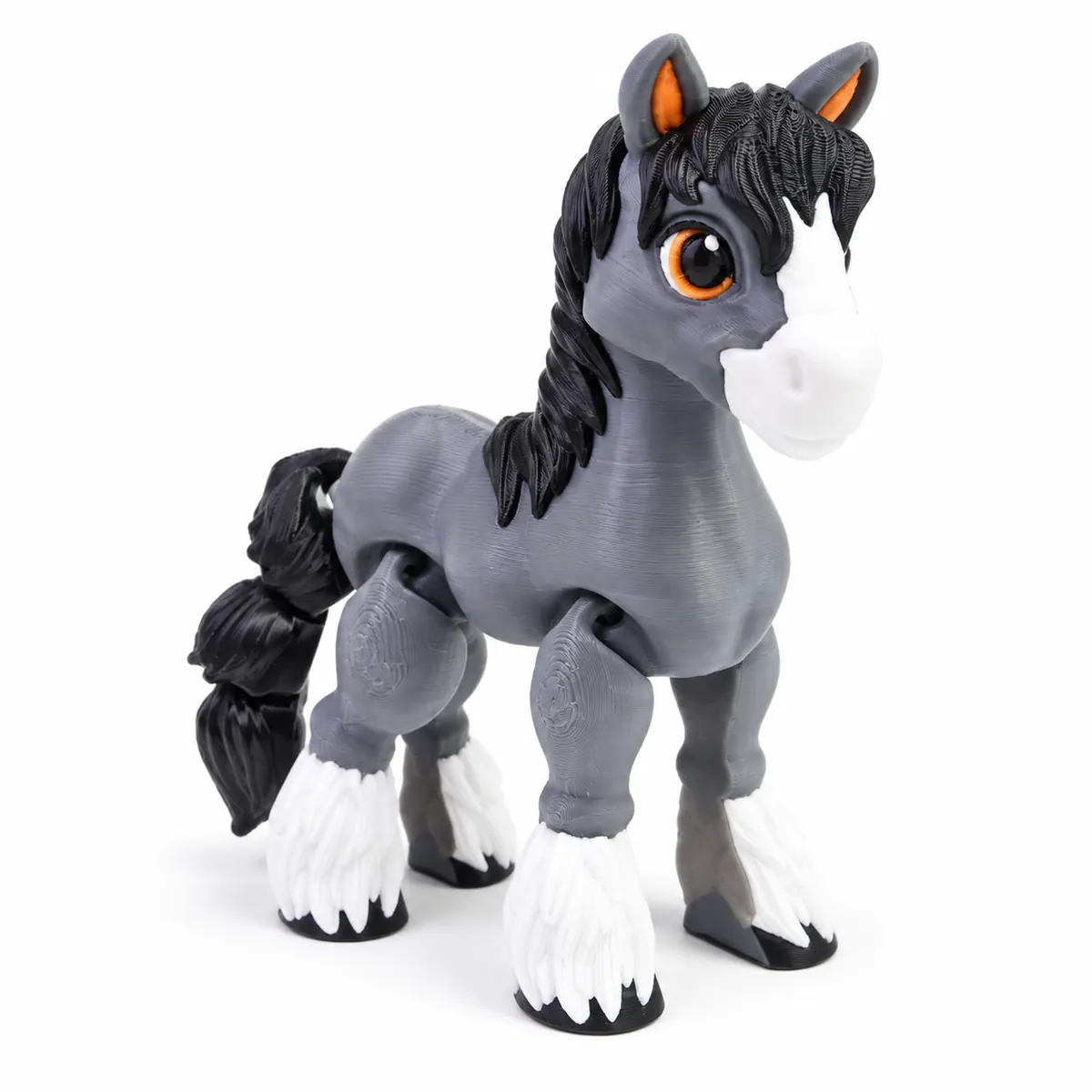 YIPINTANG articulated 3D printed Articulated Animal Figure — Gray, 5in toy
