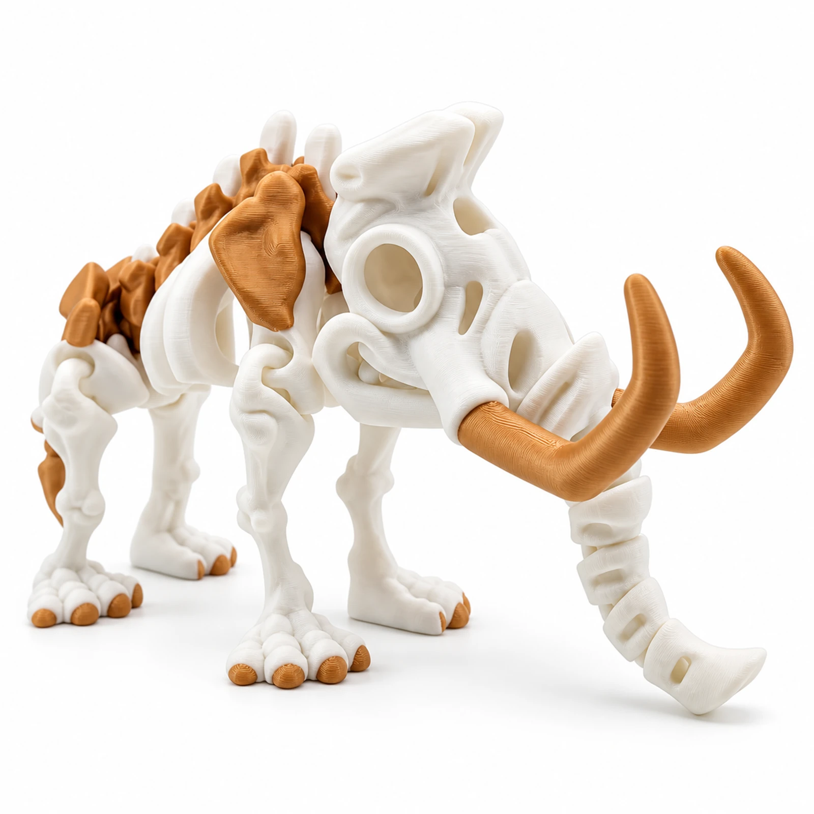 YIPINTANG articulated 3D printed Articulated Mammoth Skeleton toy