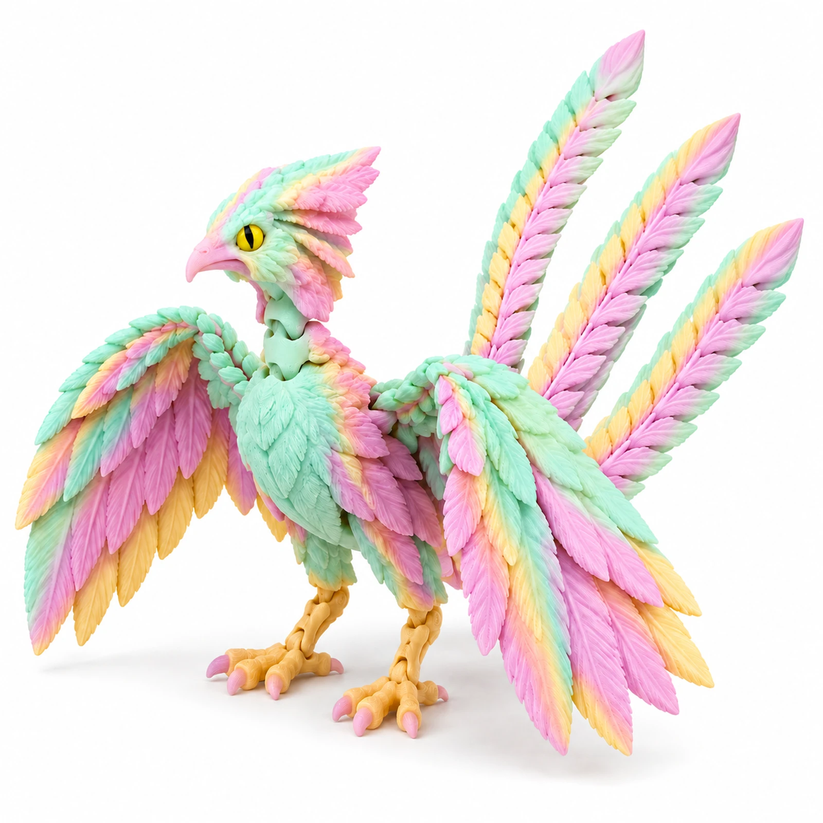 YIPINTANG articulated 3D printed Articulated Peacock toy